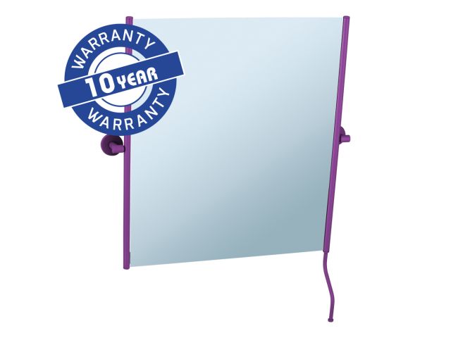 MERIDA STELLA VIOLET LINE tilting mirror in a matt violet frame with a handle for easy tilt angle adjustment, 50 x 60 cm, violet